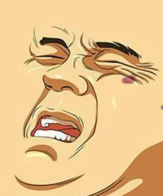 슬퍼요 인상찌푸림 슬픔 으앙