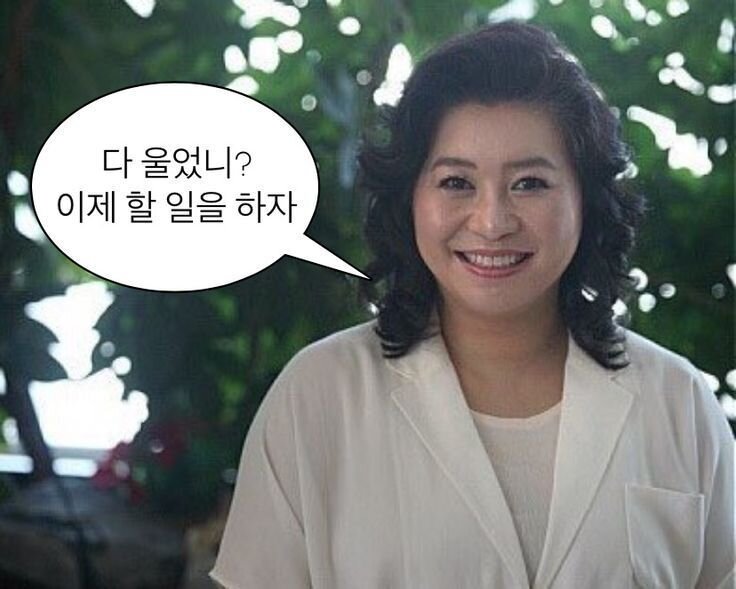 오은영 다 울었니 이제 할 일을 하자 회사 직장