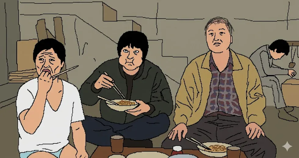 살인의 추억 하찮은AI AI짤 AI프롬프트 한국영화 영화장면 명장면