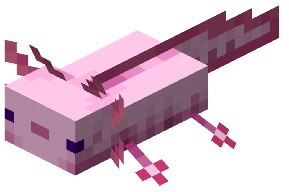 아홀로틀 마인크래프트 마크 몹 캐릭터 Minecraft
