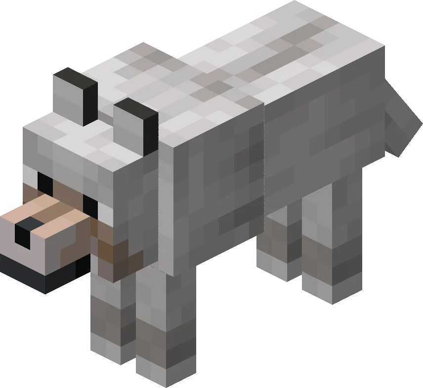 늑대 마인크래프트 마크 몹 캐릭터 Minecraft