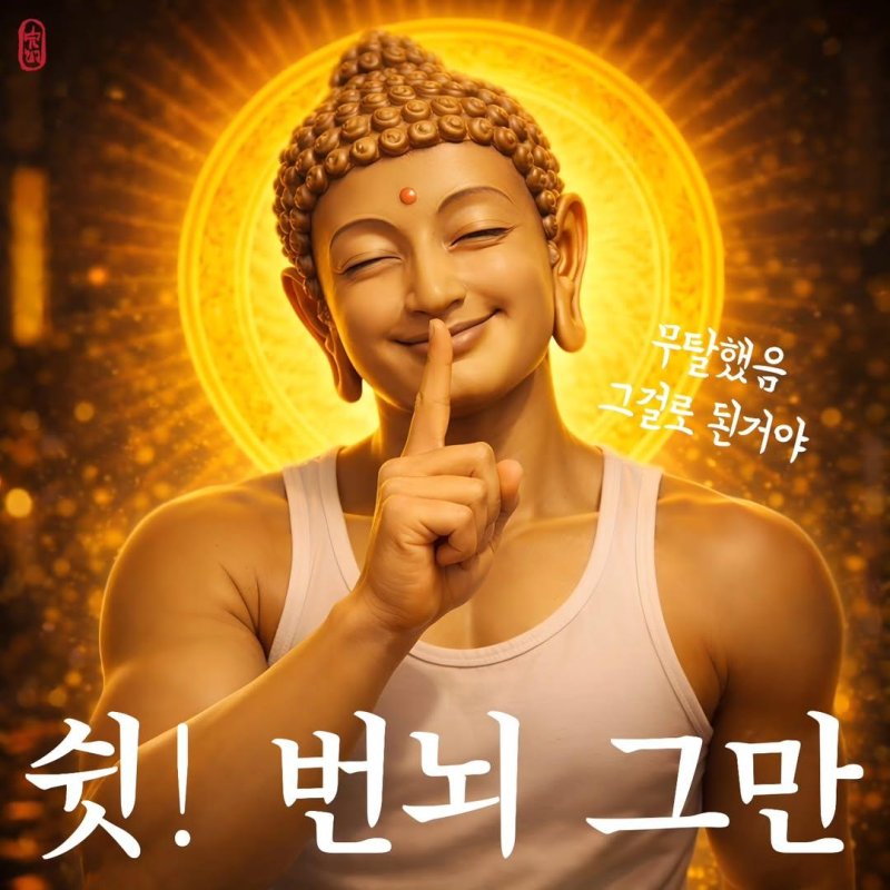 근육 헬창 부처님의 번뇌 차단
