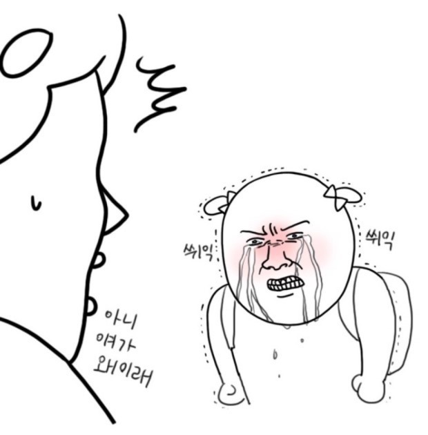 쒸익쒸익 루피 잔망루피 화남 분노 억울 눈물 아니애가왜이래