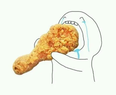 치킨 닭다리 먹방 눈물 감동 야식 배고픔